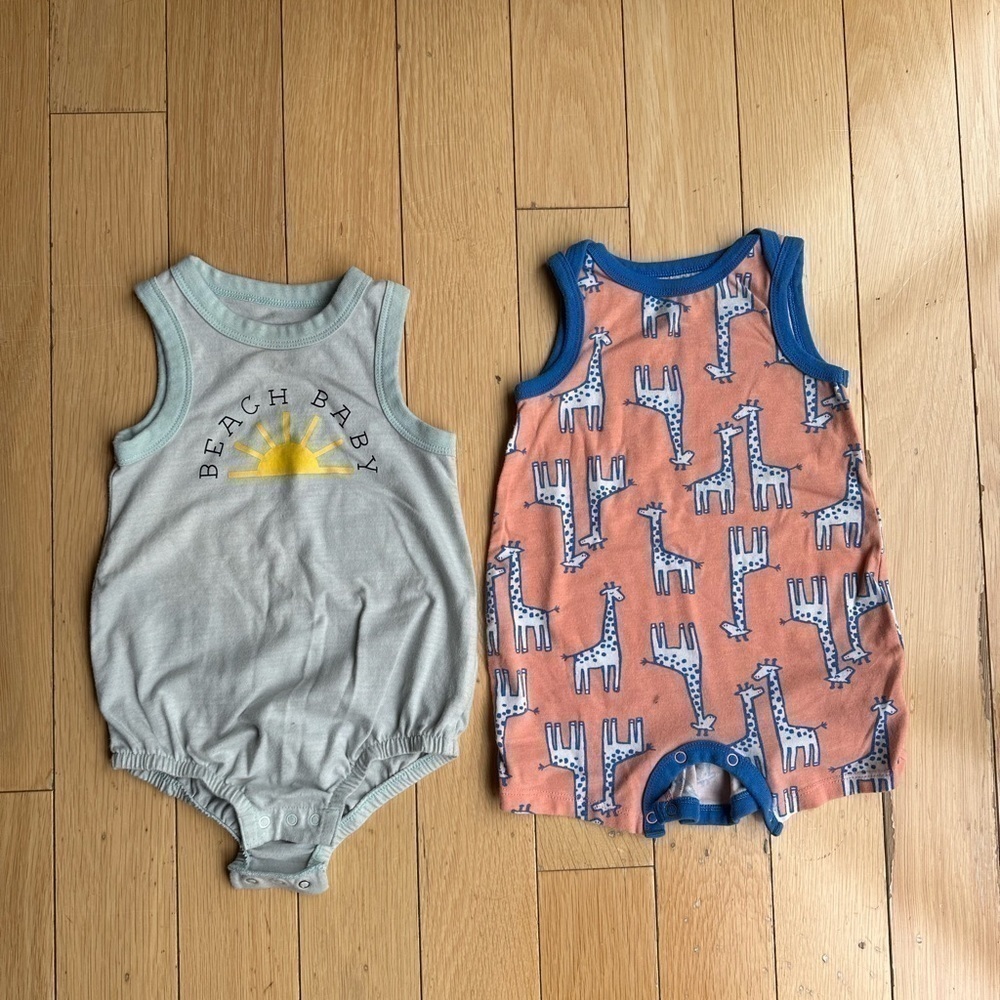 Two Adorable Cat & Jack onsies